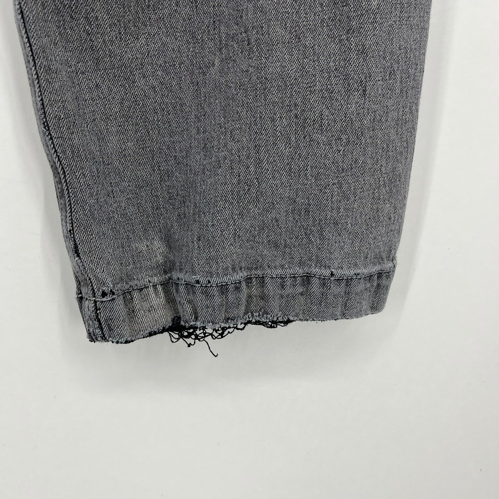 Hollister Super Baggy Snake Graphic Jeans Faded Gray Wide Leg Womens Size 28 - Picture 10 of 15